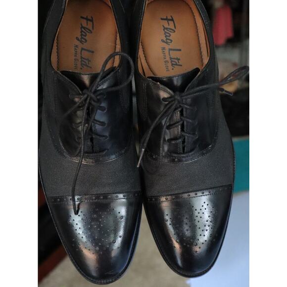 Flag LTD Hamilton Leather Canvas Cap Toe Dress Shoe Burnished Black Men 9 Brazil main image 7